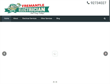 Tablet Screenshot of fremantleelectrician.com.au
